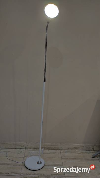 Lampa podłogowa biała wysokość 135 Lipno