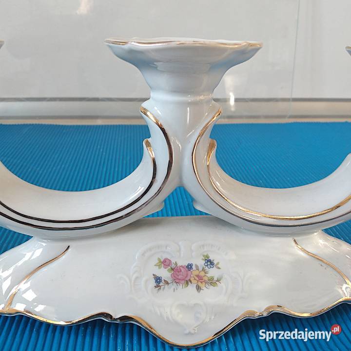 świecznik Bogucice Porcelana i szkło Bukowno