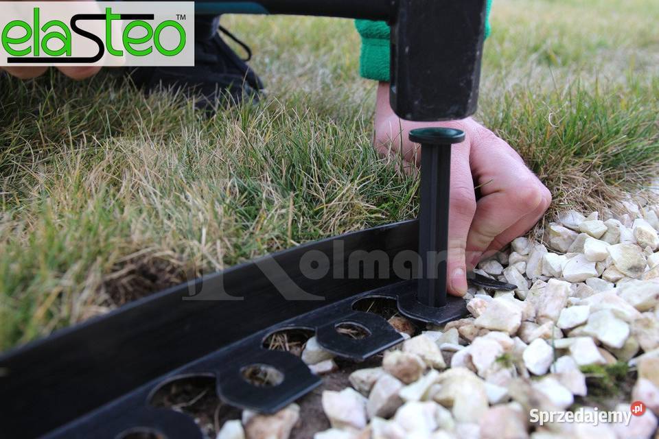 Obrzeże trawnikowe elastyczne czarne Elasteo Cieśle