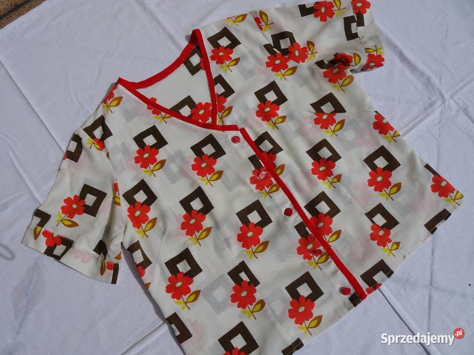 Ciekawa Bluzka Koszula na lato vintage 44 46 Bluzki i koszule Nowy Sącz