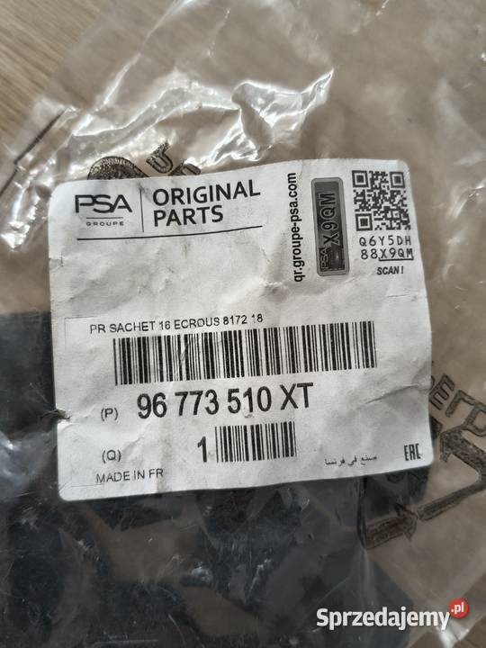 Nakładki na śruby Citroen C3 96773510XT Nowe OE lubelskie Lublin
