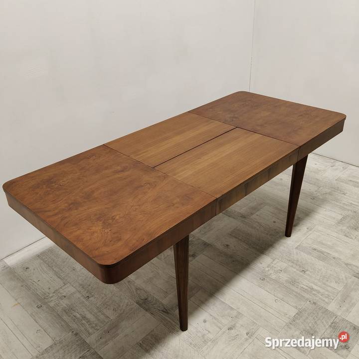 stół art Deco do salonu orzech prostokąt