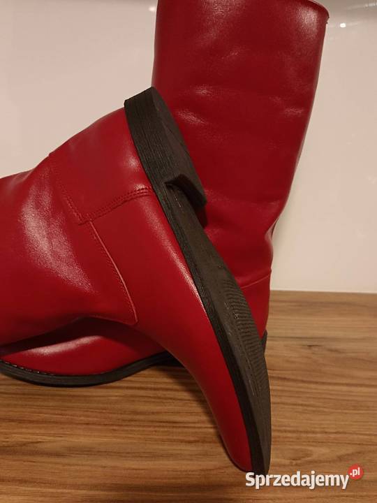 Oficerek skórzany czerwony 39 46 inna