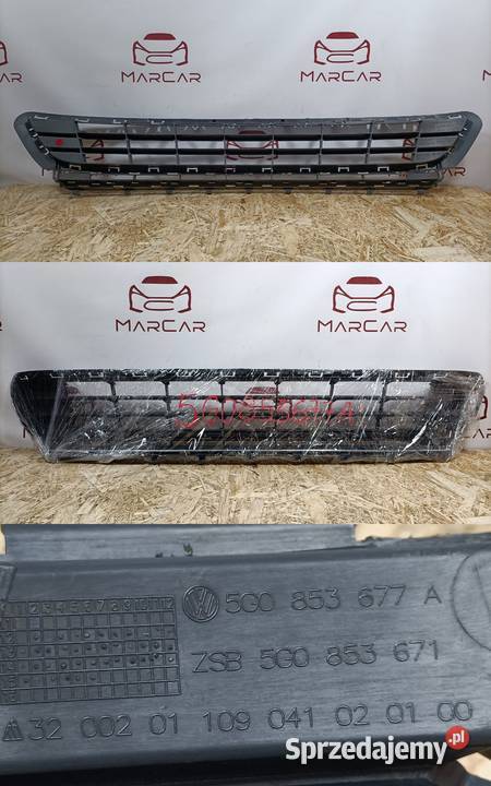 VW GOLF VII KRATKA ZDERZAKA PRZÓD 5G0853677A Atrapy wielkopolskie
