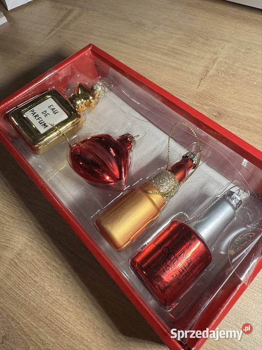 Zestaw 4 bombek choinkowych Szkło 4 ozdoby Warszawa sprzedam