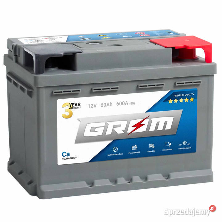 Akumulator GROM Premium 60Ah 600A Górczewska Warszawa sprzedam