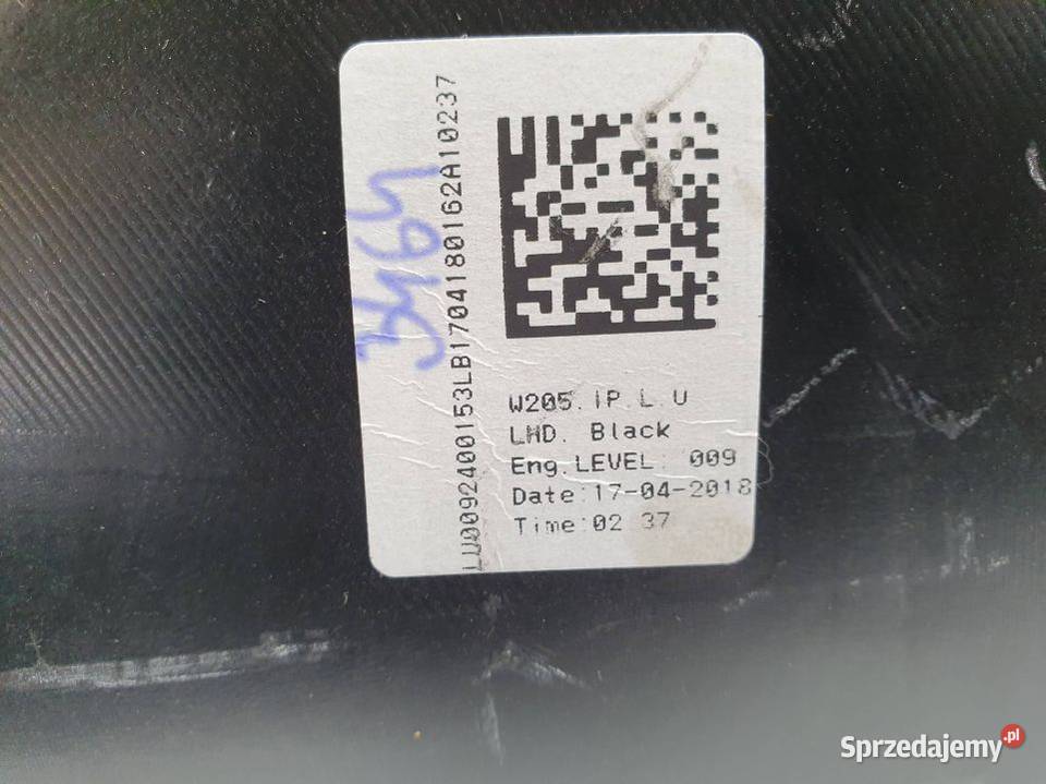 DESKA KOKPIT MERCEDES C W205 4MATIC Pozostałe kujawsko-pomorskie Lipno