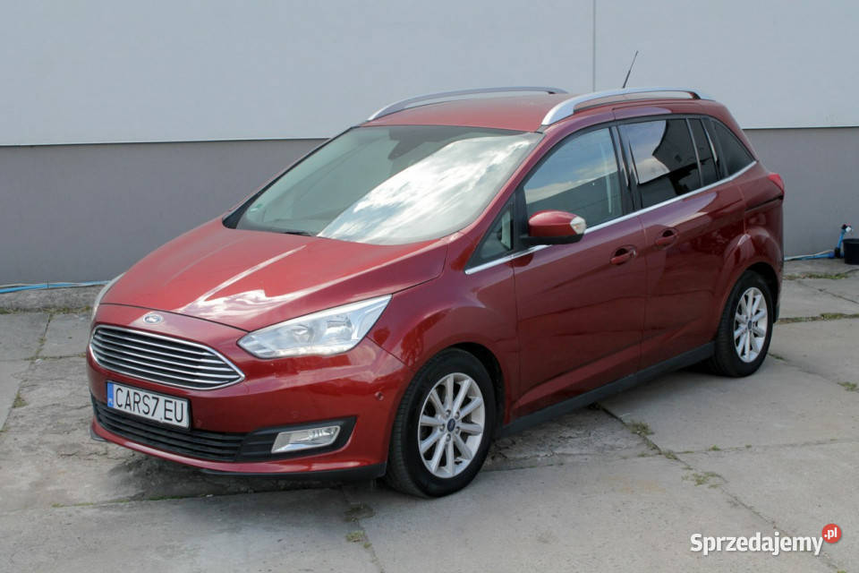 Ford Grand C Benzyna park assist nawigacja nieuszkodzony Szczecin