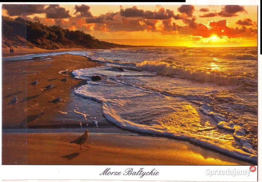 Kart PocztZachód Słońca Morze Bałyyckie 1997 Gliwice