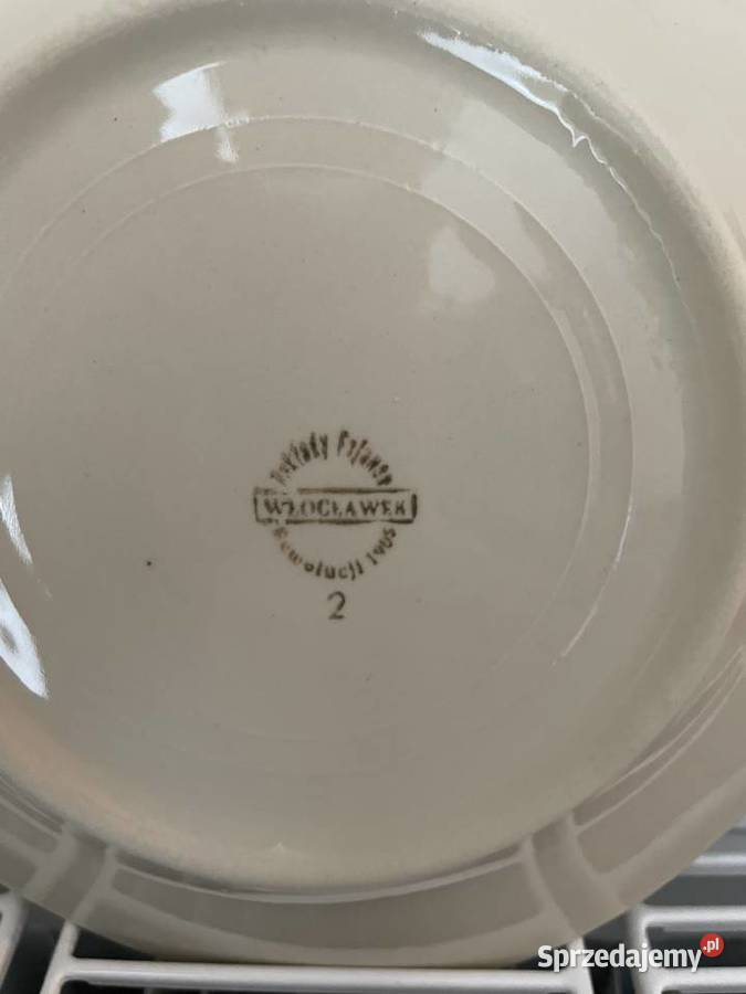 Włocławek talerzyk deserowy PRL Pruszcz Gdański sprzedam
