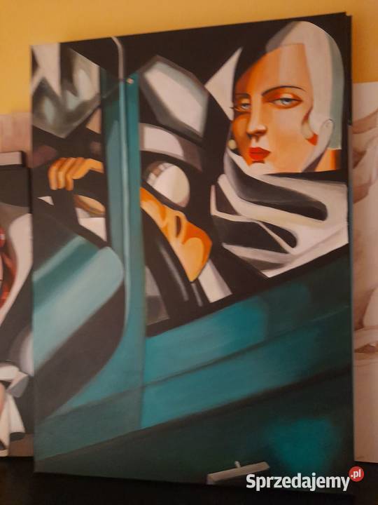 Sprzedam obraz Kobieta w zielonym Bugatti Tamara Łódź sprzedam