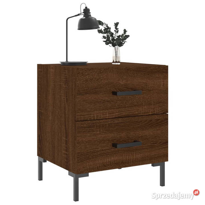Szafki nocne 2 brązowy dąb 40x35x475 WM827323 Warszawa