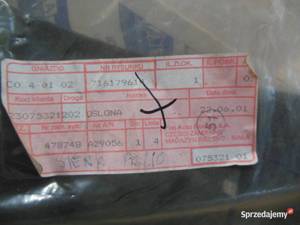 716179614 OSŁONA KOLUMNY KIEROWNICZEJ FIAT PALIO Kozy