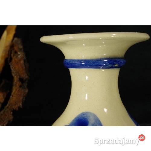 Wazon ceramiczny ręcznie malowany niebieskie sprzedam