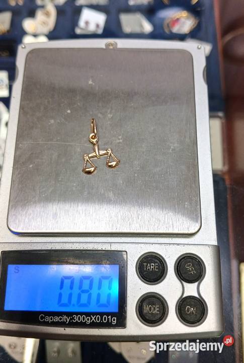 Znak zodiaku Waga złoto 14 karat Puławy