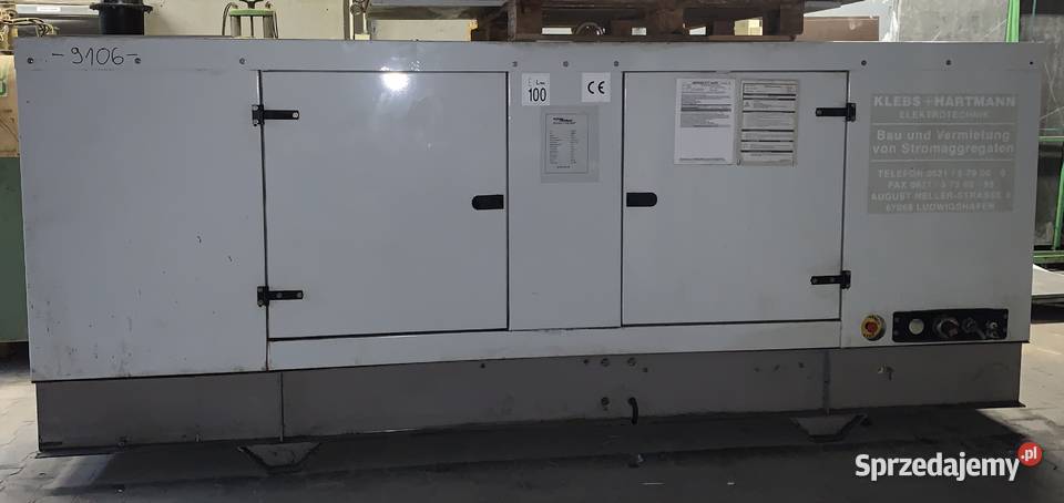 Agregat prądotwórczy KLEBS HARTMANN 146 kVA Biznes i Przemysł Sadki