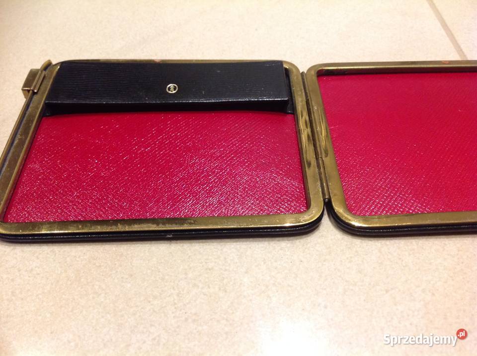 Stary Luksusowy Wizytownik Skórzany Skóra Uniseks Nowa Sól sprzedam