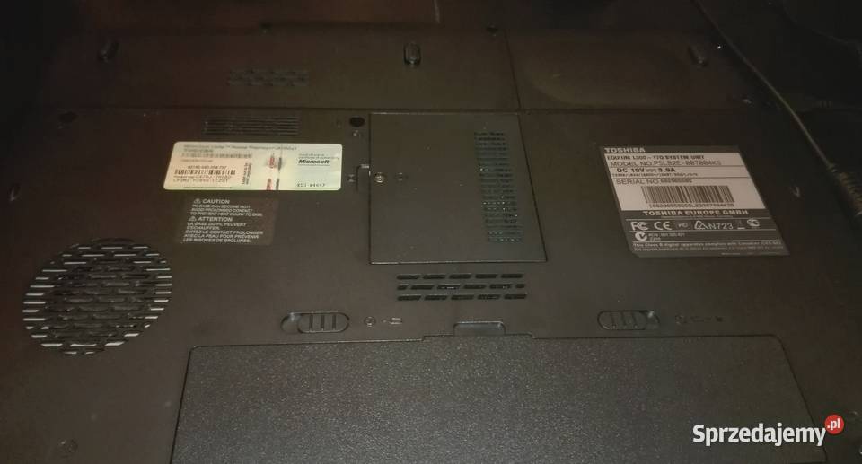 Sprzedam Używany sprawny laptop TOSHIBA Toshiba sprzedam