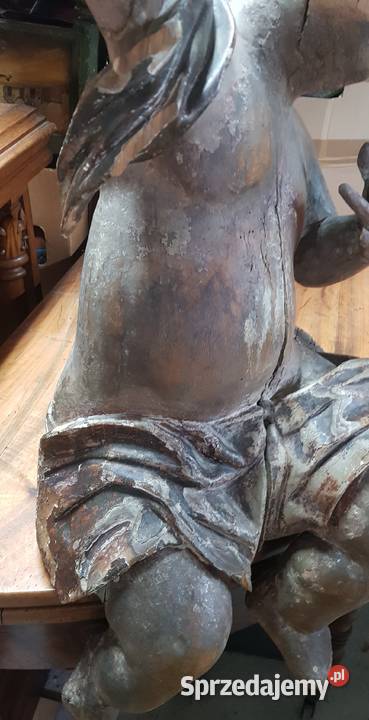 Anioł putto rzeźba barokowa XVIII warmińsko-mazurskie Orneta
