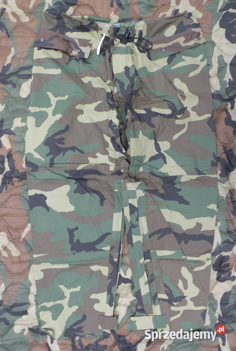 Spodnie przeciwdeszczowe woodland X Large Militaria Wrocław