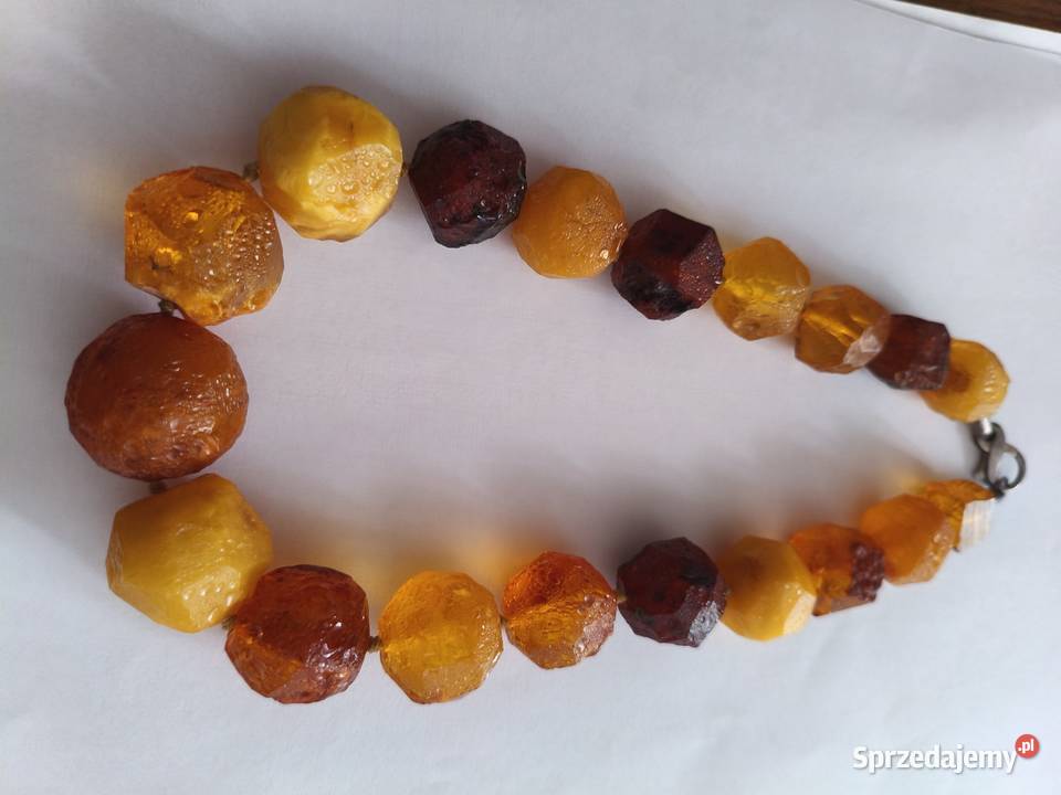 Naszyjnik Bursztyn Vintage