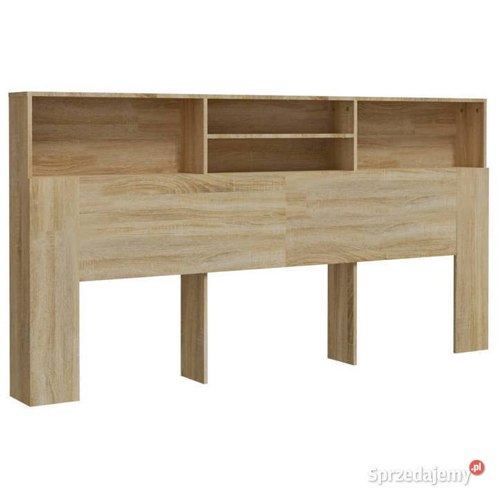 Wezgłowie łóżka z półkami dąb sonoma 200x19x1035 Warszawa