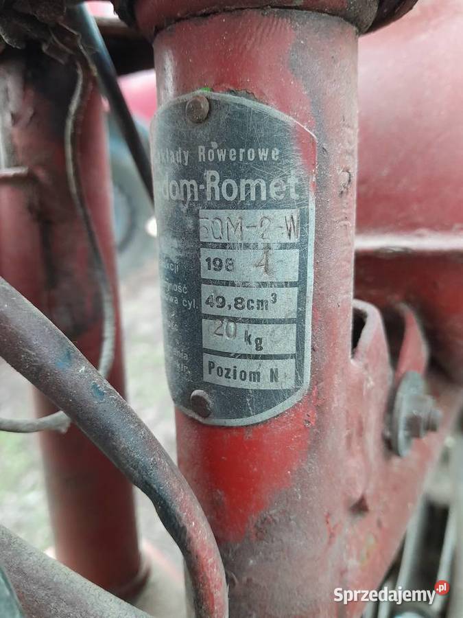 Motorynka M2 węgierska czerwona dolnośląskie Świerzawa sprzedam