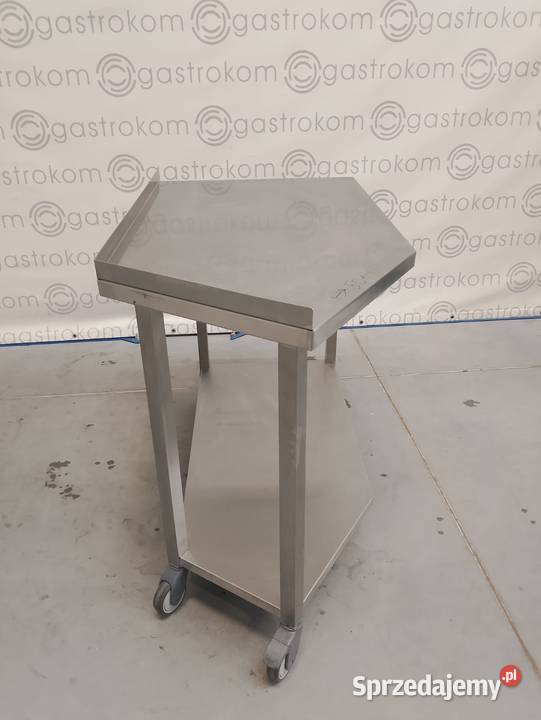 STÓŁ JEZDNY Z PÓŁKĄ BOK ŚCIĘTY 124X70X90 Gastronomia dolnośląskie Wrocław
