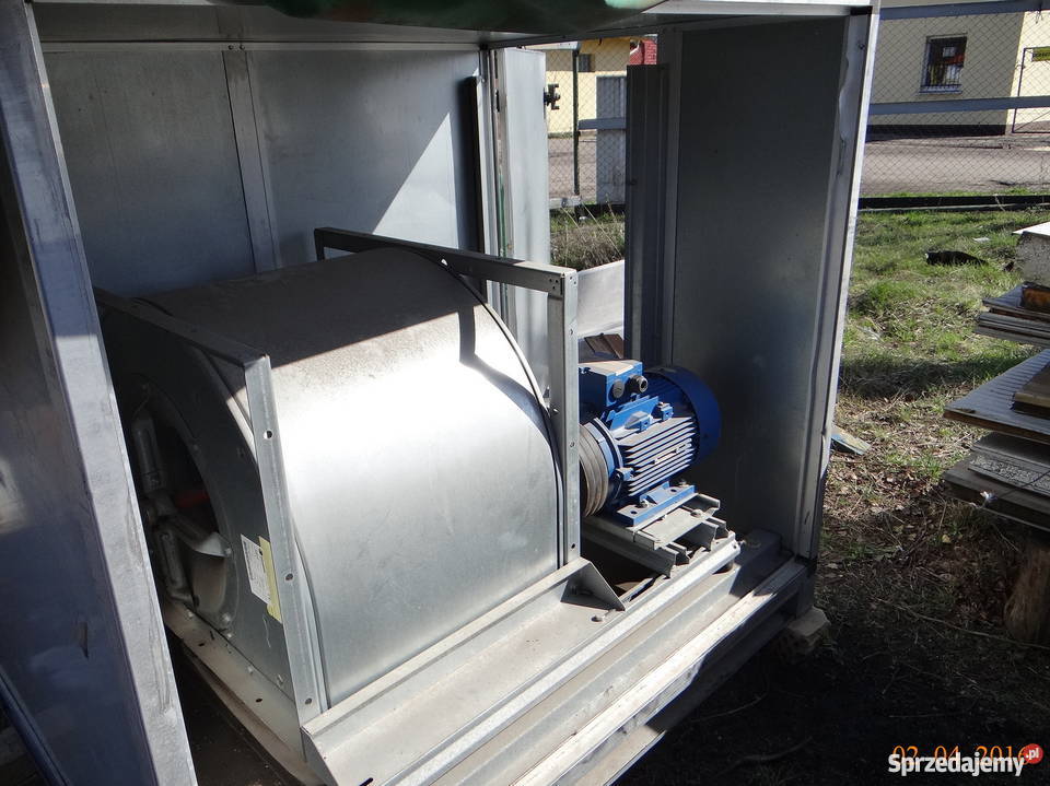 Duży wentylator odśrodkowy 9kw nadmuch dmuchawa Żagań