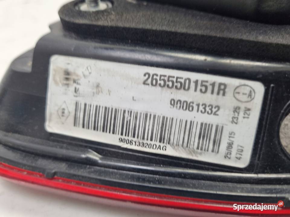 LAMPA LEWA Renault Kadjar TYLNIA TYLNA lewy tył osobowe
