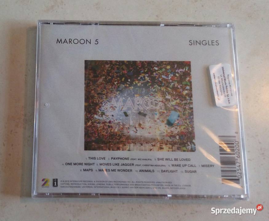 One Republic Maroon 5 Niall Horan zestaw 3