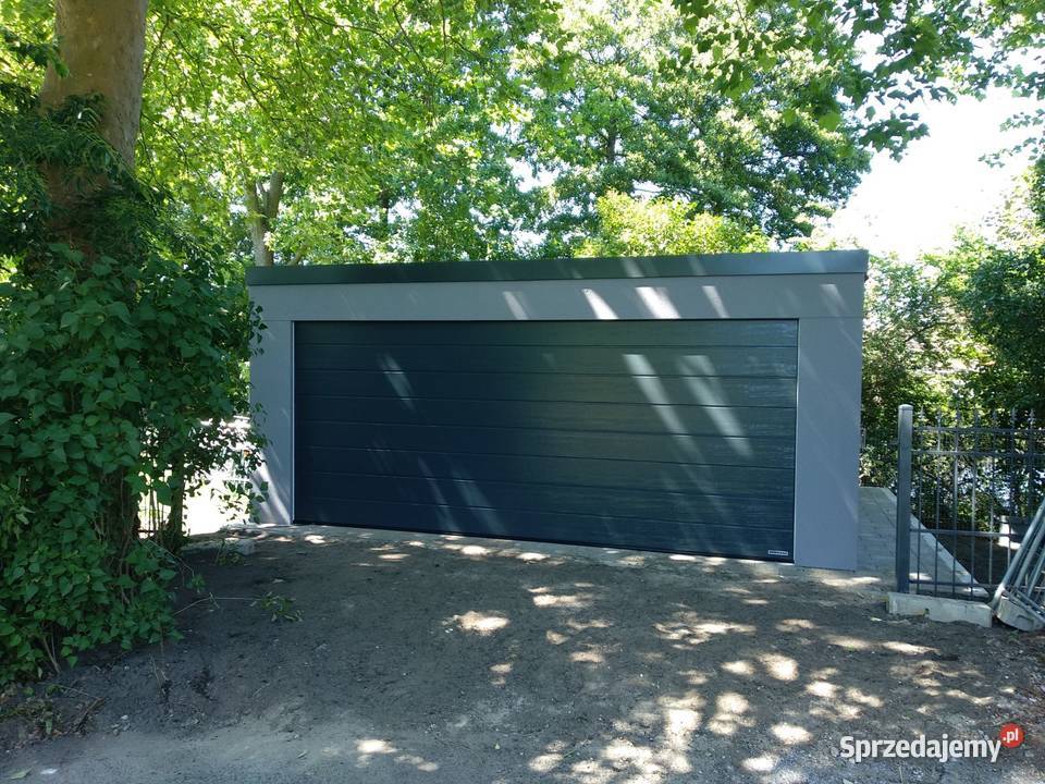 nowoczesne garaże blaszane tynkowaneRATY śląskie