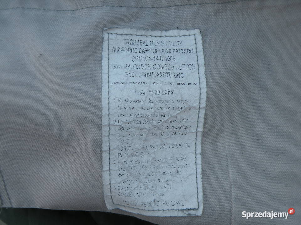 Spodnie USAF ABU tiger stripes 32S ripstop Wrocław sprzedam