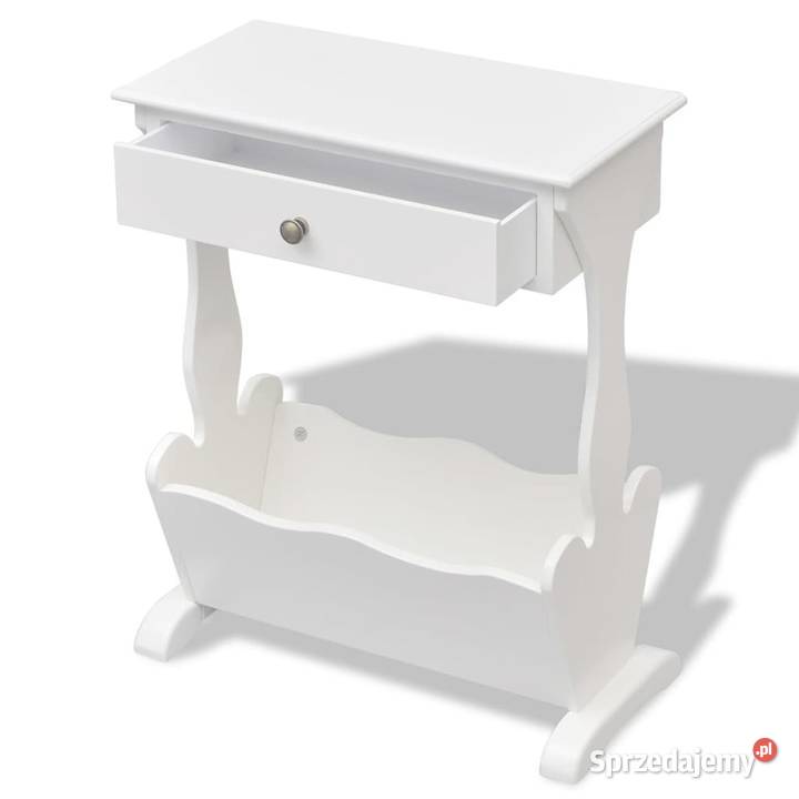 vidaXL Stolik na gazety Melrose białySKU242440 mazowieckie Warszawa