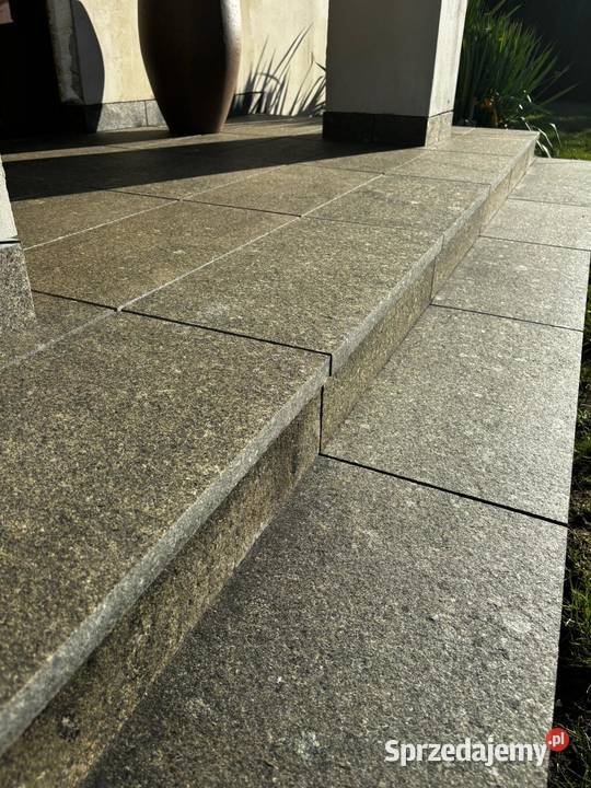 Płyta Granitowa Chodnikowa CZARNA GABRO Ogród Łódź