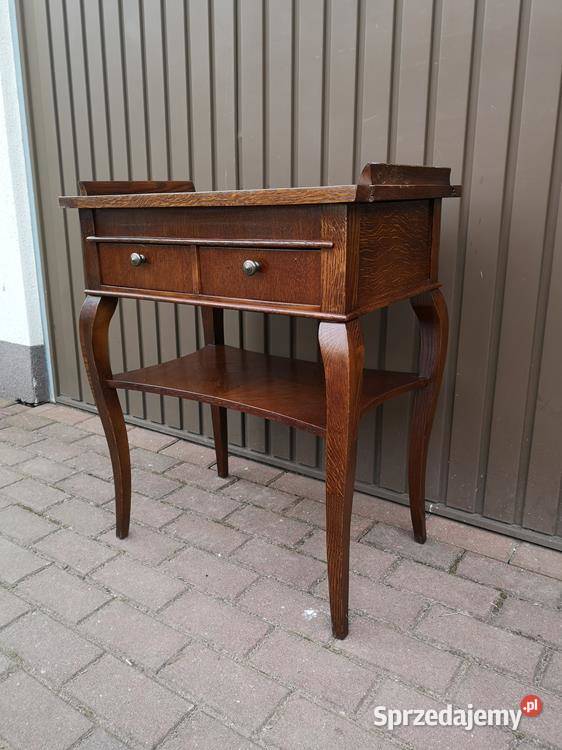 Stolik Finezyjny Nciak Dębowy Stary Antyk