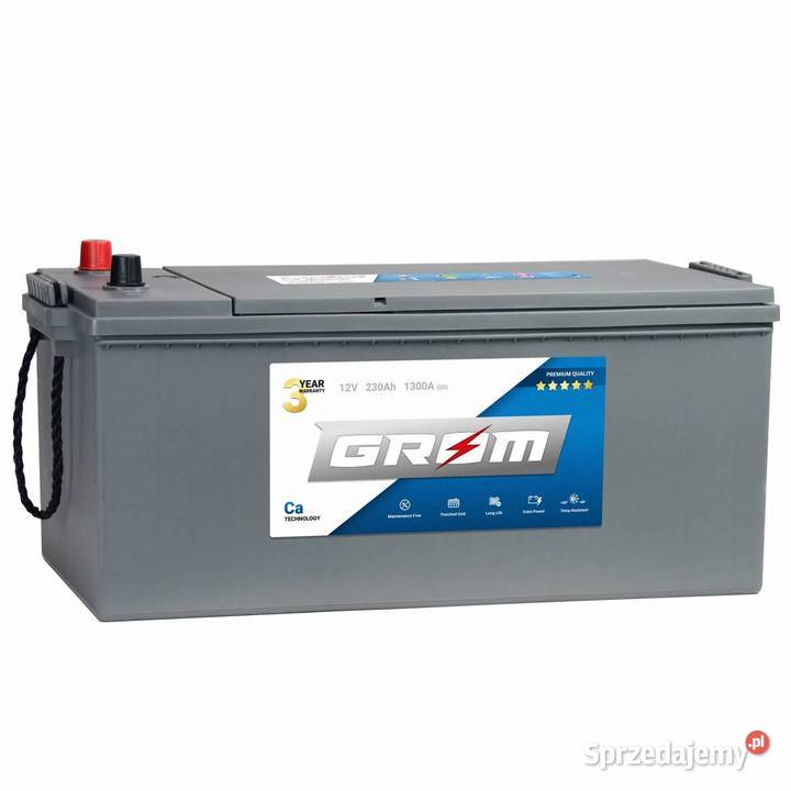 Akumulator GROM Premium 230Ah 1300A Tczew ciężarowe sprzedam