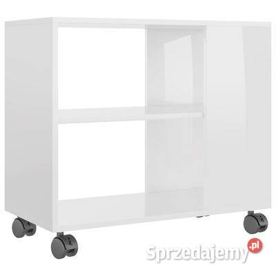 vidaXL Stolik boczny biel z połyskiem 70x35x55 Warszawa sprzedam