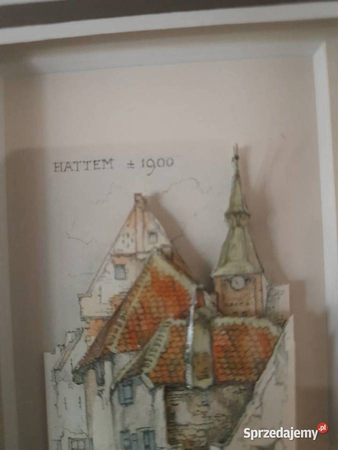 Obraz 3D Hattem 1900 Anton Pieck Antyki Konin