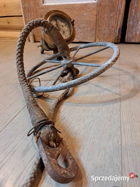 Mosiężny mechaniczny log z żaglowca