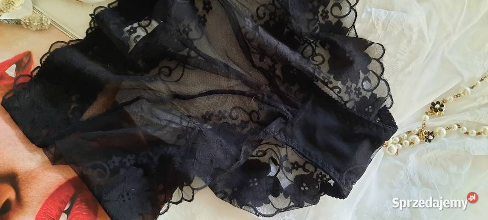 seksowne majtki białe transparentne w kwiaty Warszawa