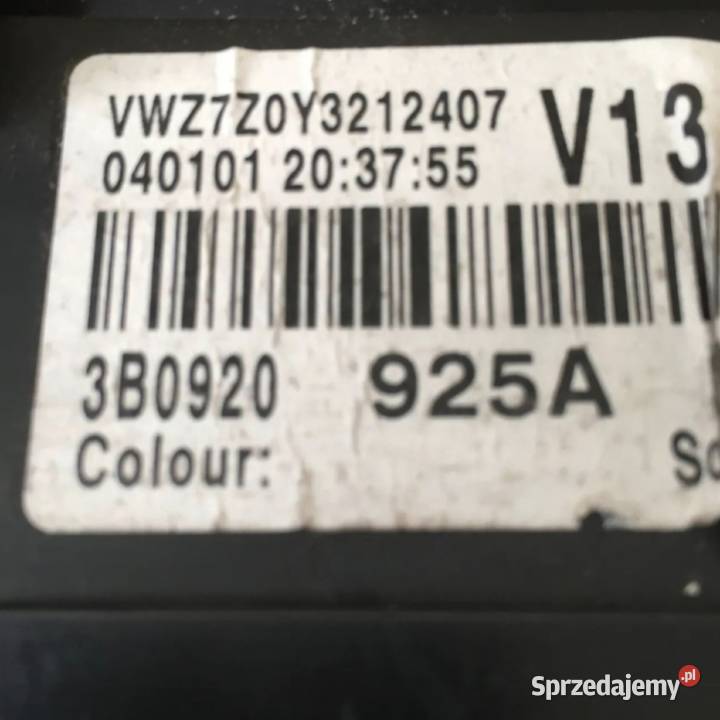 LICZNIK VW PASSAT B5 FL 19 TDI 3B0920929A Liczniki i zegary świętokrzyskie Działoszyce