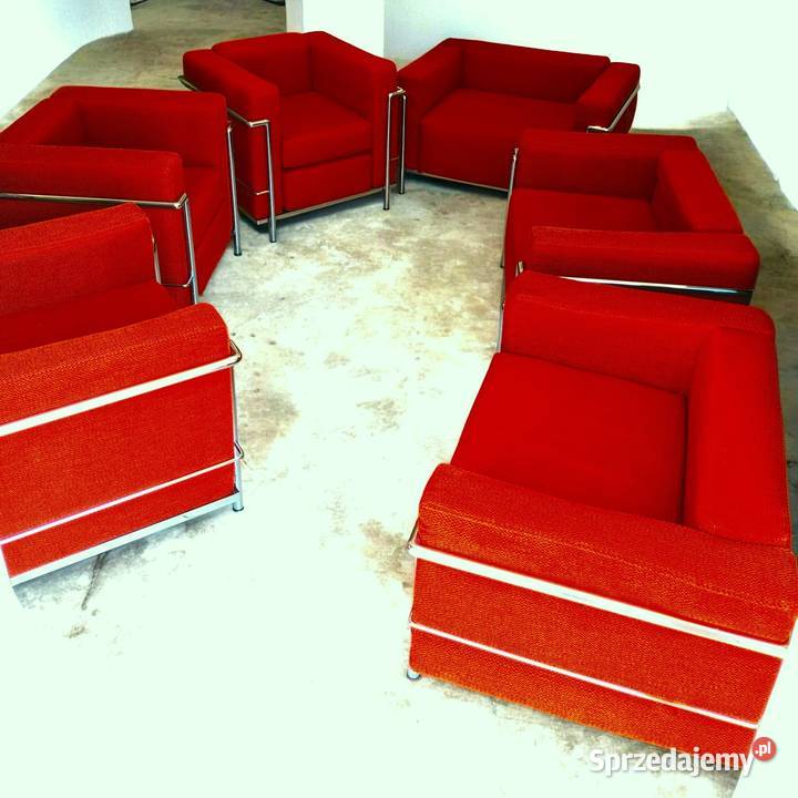 Fotel Le Corbusier LC3 LC2 Cassina vintage Kalisz