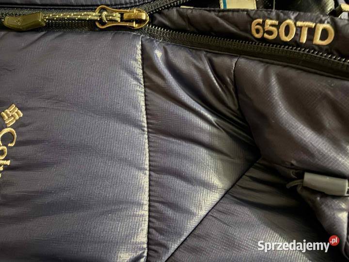 Kurtkę puchową columbia niebieski Kraków