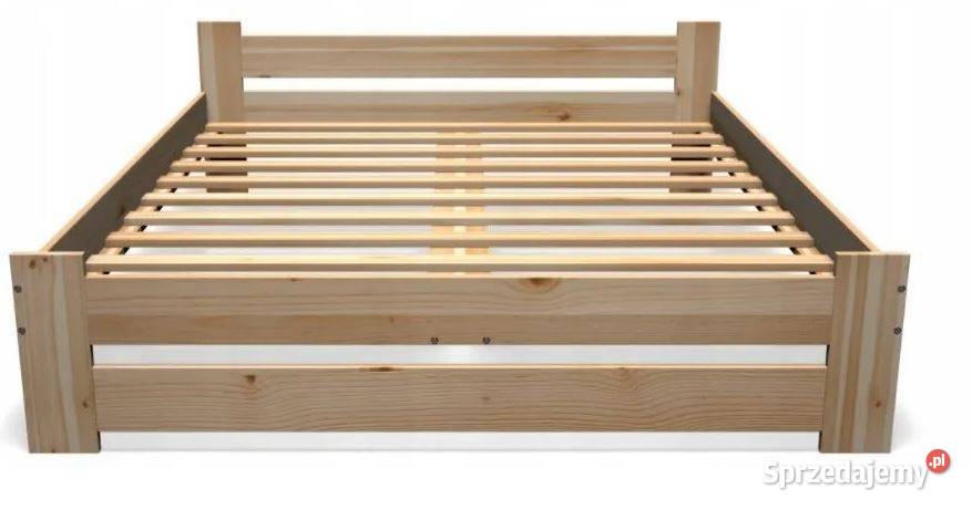 Łóżko z litego drewna sosnowego 180x200 ze 180cm Meble podkarpackie Rzeszów