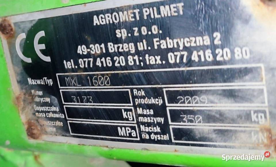Rozsiewacz nawozów unia mxl 1000l mx ms 850l łódzkie Kutno
