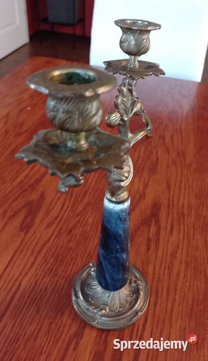 Mosiężny świecznik