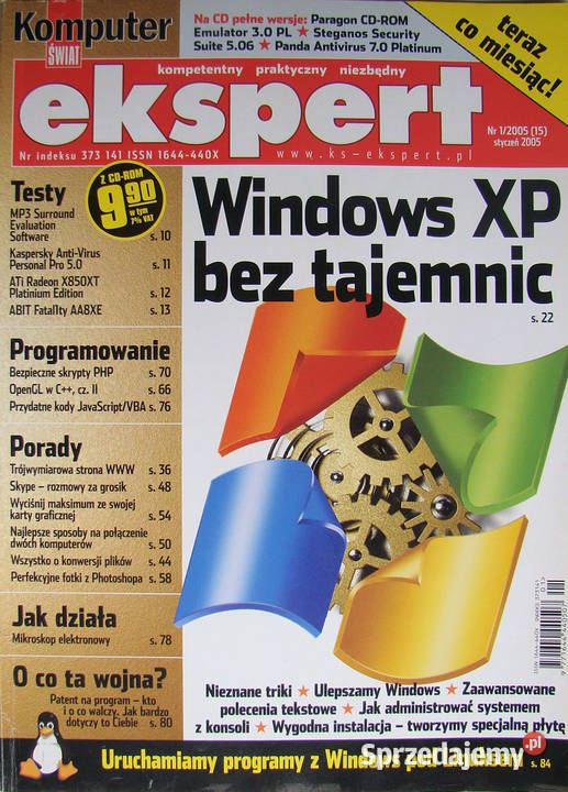 Komputer Świat Ekspert rocznik 2005 z CD miękka Limanowa sprzedam