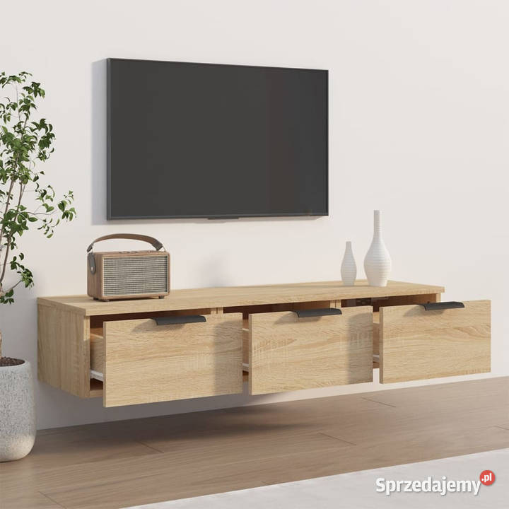 Szafka wisząca dąb sonoma 102x30x20 WM811406 Półki mazowieckie Warszawa