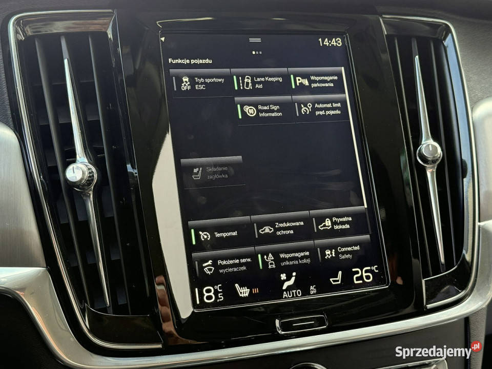 Volvo V90 20D4 190 gniazdo USB